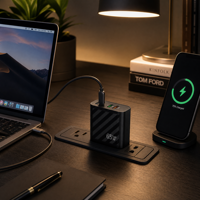 Chargeur rapide GaN 65W avec logo personnalisé, type-C, PD, adaptateur mural à charge rapide, prise pliable pour téléphone universel OEM