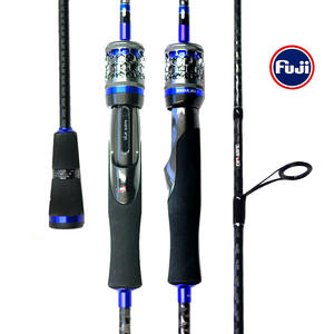 Vara de Pesca Alpha para Jigging Ultraleve 6'3'' com Passadores Fuji, <span class=keywords><strong>Drag</strong></span> de 8.5kg, Fibra de Carbono de Alta Densidade com Fita X - Product Image 1