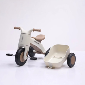 Tricycle en plastique pour enfants à 3 roues avec remorque de rangement amovible, musique intégrée, vélo pour tout-petits de 6 mois à 6 ans - Product Image 3