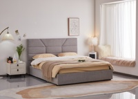 Lit double minimaliste avec tiroirs de rangement, mobilier de chambre à coucher, vente en gros européenne 2026