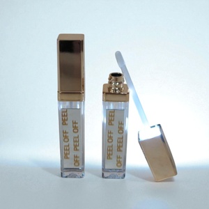 Etiqueta Privada de lujo claro cuadrado personalizado vacío 7ml 10ml luz LED tubo de brillo de labios de plástico con espejo tubo contenedor de brillo de labios - Product Image 2