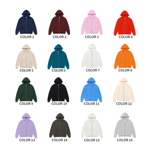 Conjunto de Sudadera con Capucha y Cremallera Personalizada con Estampado de Grafiti Urbano Informal de Felpa 100% Algodón para Niños - Product Image 1