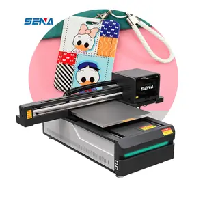 Full Automatic Digital Printer 6090 A3 Size LED DTF Inkjet Flatbed UV Printer for Customize Acrylic Phone Case PVC Card Pen Golf