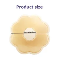 Forme de fleur de prunier du fabricant direct couverture de mamelon en tissu Sexy pétales de poitrine en Silicone sans couture Invisible pour patch de mamelon