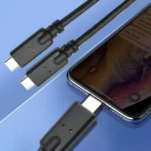 3A 60W 4K60Hz Fast Charge USB 3.1 Gen2 Extension Cable 10Gbps USB Type C Male To Type-C Female Braid Shielding For Cars