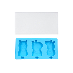 Thân Thiện Với Môi Cấp Thực Phẩm Silicone Cube Khuôn Dễ Thương Trái Cây Động Vật Popsicle Maker Cha-Con DIY Khỏe Mạnh Kem Khuôn Bóng Bourbon - Product Image 2