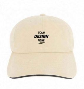 Gorras de Béisbol de Algodón Beige de Alta Calidad, Estilo Casual, con Logotipo y Letras Bordadas Personalizadas - Product Image 2
