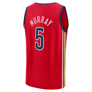 Herenkleding # 5 Murray New Orleans Jersey Custom Basketball Gestikte Shirts Geborduurde Jeugduniformen Sportkleding met logo's Hot-press - Product Image 4