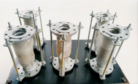 Joint de dilatation axial métallique à bride pour centrale électrique avec tirant de limitation réglable
