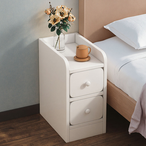 Minimalist <strong>Bedside</strong> Luxury Convertible Solid Wood 20cm <strong>30cm</strong> <strong>Bedside</strong> <strong>Table</strong> With Narrow Gap Storage Cabinet Home Bedroom Furniture - Product Image 5