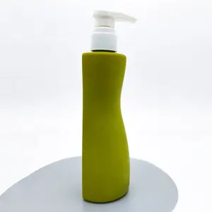 Etiqueta personalizada Novo Design 330ml 550ml HDPE Soft Touch Plastic Body Lotion Shampoo Shower Gel Body Wash Bottle Condicionador de cabelo