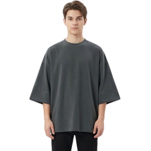 Camiseta deportiva informal de corte regular para hombre, de color sólido, tejido de punto, personalizada, 150 g/m², serigrafiada, camiseta básica. - Product Image 1