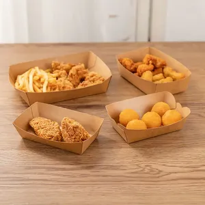 <span class=keywords><strong>KING</strong></span> GARDEN - Cajas Desechables Plegables para Llevar Comida, para Pollo Frito, Sushi y Bocadillos - Papel Recubierto con Laminado Mate - Product Image 5