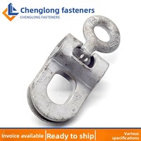 Plaque de suspension à tête de bol chinoise pour matériel de ligne électrique W-7A/WS-7 en acier titane, connexion simple et double liaison