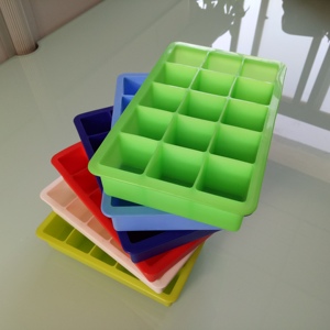 Khay Đá Mini. Khay Làm Đá Viên Silicon, 15 Khoang, Bộ 2, Màu Xanh - Product Image 6