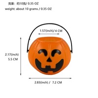 Mini seau à bonbons en PVC pour Halloween - Style dessin animé