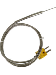 หัววัดอุณหภูมิแบบเทอร์โมคัปเปิลชนิด <span class=keywords><strong>K</strong></span> อินโคเนล <span class=keywords><strong>600</strong></span> สำหรับอุณหภูมิ -40 ถึง 2012 องศาเซลเซียส 1000 องศาเซลเซียส แบบยืดหยุ่น - Product Image 3