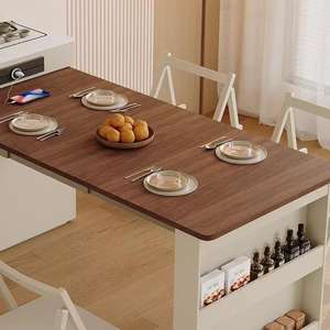 خشبي قابل للتمديد للشقة الصغيرة مع خزانة تقسيم متكاملة - Product Image 4