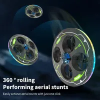 Mini-drone en mousse 4 canaux avec caméra 1080p, évitement intelligent des obstacles, prêt à l'emploi, pour enfants, utilisation intérieure, télécommande