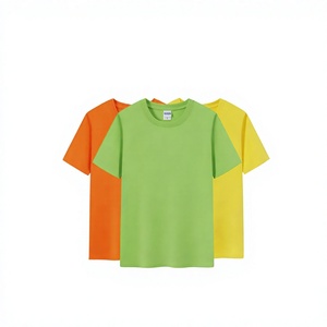Men's Plain Cotton <b>T</b>-<b>Shirt</b> Short Sleeve O-Neck Regular Fit Solid Color Casual Wear Green <b>Orange</b> Blue Yellow - Product Image 4