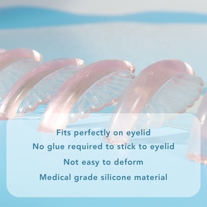 Prothèses de rehaussement de cils en silicone <span class=keywords><strong>ultra</strong></span>-douces et antidérapantes, réutilisables, de tailles variées, style japonais et coréen, avec coussinet rose - Product Image 3