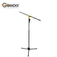 Support de microphone de sol de trépied de joint métallique coloré réglable en hauteur robuste professionnel