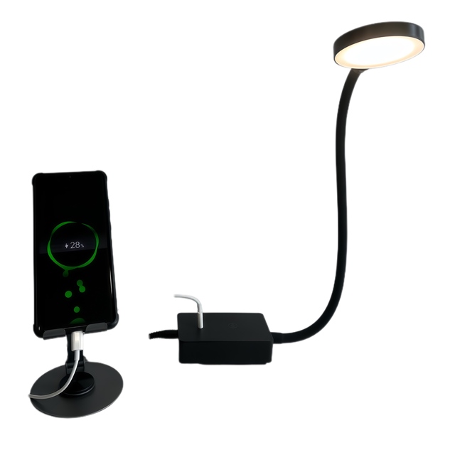 Modern LED Desk/Wall-Mounted Bedside Dimming Reading Lamp Remote Control Timing USB Fast Charging for Home Office Night Light