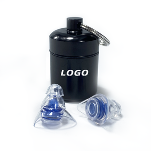 Bouchons <span class=keywords><strong>d</strong></span>'oreilles en silicone haute fidélité pour concerts, 23 dB, protection auditive pour la musique et le <span class=keywords><strong>tir</strong></span>, réduction du bruit, avec étui - Product Image 1