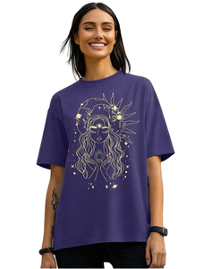 ZZH YF2199 Women's Short Sleeved T-<b>shirt</b> Thin Fit Loose & Slimming 100% Cotton Breathable Trendy & Versatile - Product Image 1