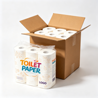 Papier toilette jetable doux 3 plis en pâte de bois mélangée, respectueux de la peau et écologique, à prix raisonnables HYD