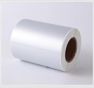 Etiqueta de aluminio en blanco para impresión personalizada, tamaño personalizado, adhesiva, con código de barras, etiqueta plateada de PET, etiqueta con código de barras - Product Image 5