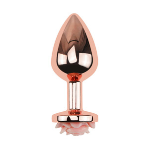 New Rose Gold Metal anal <b>plug</b> shorts small <b>medium</b> large 3 size super big anal <b>butt</b> <b>plug</b> sex toy for women man couple - Product Image 3