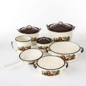 Service de table en porcelaine émaillée de 14 pièces avec 7 tailles (18-34 cm) couleur turquoise Marque sud-américaine - Product Image 5