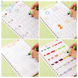 Cuaderno de Práctica de Caligrafía Mágica, 4 Piezas, Cuaderno de Escritura en Inglés para Niños, Libro de Impresión Caligráfica, Entrenamiento de Caligrafía Infantil - Product Image 2