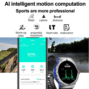 Hk52 Smartwatch AMOLED HD Màn Hình Cuộc Gọi Bằng Giọng Nói Âm Nhạc Điều Khiển Tùy Chỉnh Quay Số Tin Nhắn Đẩy Điện Tiết Kiệm Chế Độ Máy Tính La Bàn Email - Product Image 4