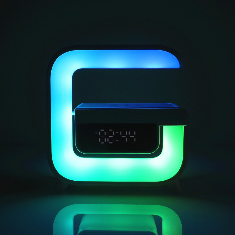 ミニG形スマートデスクランプ｜無線充電付きLED RGBナイトライト
