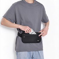 Nouvelle sacoche de ceinture imperméable et antivol avec protection RFID, pochette pour pièces de monnaie et cartes pour les voyages et les sports de plein air