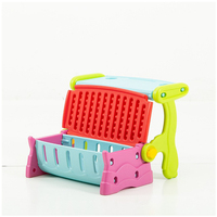 Meubles d'intérieur 3 en 1 Siège bébé multifonction Table et chaise d'étude pour enfants Rangement pour enfants de maternelle