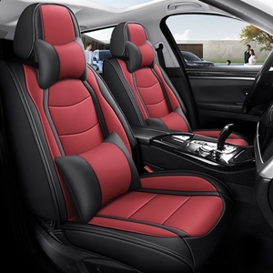 Fundas de Asiento de Coche de Cuero Estilo Deportivo y de Lujo, Protectoras para el Interior, Accesorio Delantero Compatible - Product Image 2
