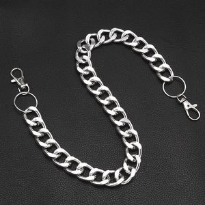 โซ่คาดเอวแบบชั้นเดียว โซ่โลหะหนา สไตล์ฮิปฮอป ทำจากโลหะผสมสังกะสี เหมาะสำหรับใส่กับกางเกงในชีวิตประจำวัน เป็นเครื่องประดับ - Product Image 4
