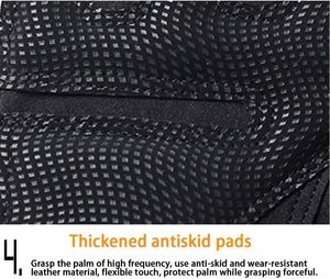Gants tactiques de moto à demi-doigts en microfibre avec protection rigide des articulations pour le sport, le cyclisme, la chasse et la randonnée en extérieur - Product Image 4