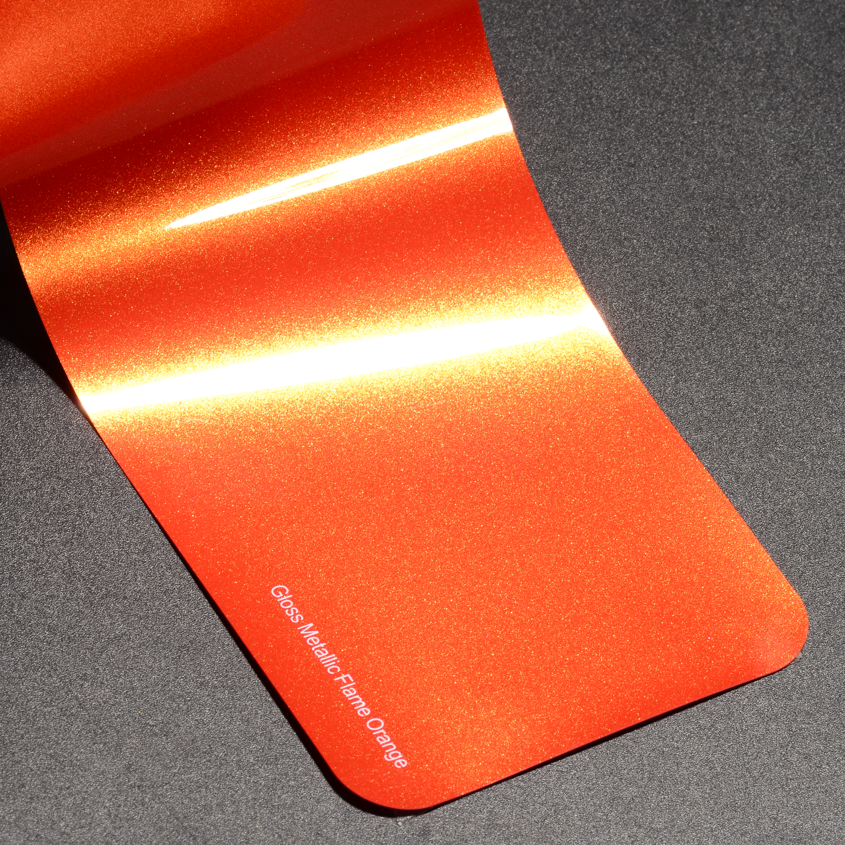 gloss metallic flame orange