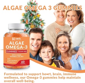 Nhãn hiệu riêng thiên nhiên chế độ ăn uống sức khỏe mắt Omega-3 Gummies Sản phẩm làm đẹp cho người lớn 2 hàng ngày 60 Gummies/chai - Product Image 3