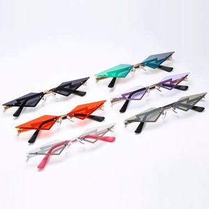Fabricación Venta caliente sin montura pequeña de ojo de <span class=keywords><strong>gato</strong></span> <span class=keywords><strong>gafas</strong></span> de sol Diamante de moda <span class=keywords><strong>gafas</strong></span> de sol de las mujeres 2020 - Product Image 6