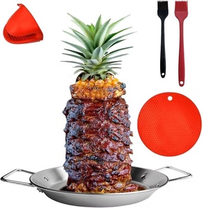 Pincho vertical <span class=keywords><strong>de</strong></span> acero inoxidable <span class=keywords><strong>de</strong></span> 13 pulgadas para <span class=keywords><strong>parrilla</strong></span> <span class=keywords><strong>de</strong></span> barbacoa para acampar al aire libre - Product Image 3