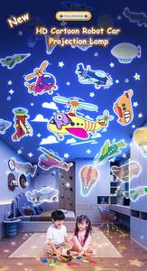 Nuovissimo proiettore di notte luce USB lampada a LED ricaricabile con musica BT <span class=keywords><strong>stelle</strong></span> colorate e <span class=keywords><strong>luna</strong></span> regalo per bambini - Product Image 5