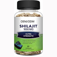 Capsules d'extrait de résine de Shilajit Direct d'usine riches en antioxydants tous végétariens pour adultes adolescents OEM pour femmes non enceintes