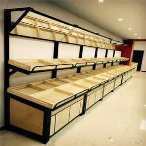 Fruit And Vegetables Customized <span class=keywords><strong>Grocery</strong></span> Shelves For Sale, <span class=keywords><strong>Grocery</strong></span> Store Retail Display Wooden Shelf Shelving Unit - Product Image 3