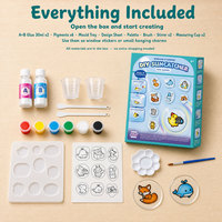 Kit d'art pour enfants : attrape-soleil animaux DIY, créez des autocollants colorés pour fenêtres et réfrigérateurs, activités artistiques et créatives