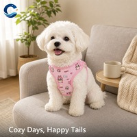 Harnais et laisse pour chien Teacup, harnais réglable et doux pour chiot, anti-évasion, pour la marche en extérieur, fournitures pour animaux de compagnie pour petits chiens
